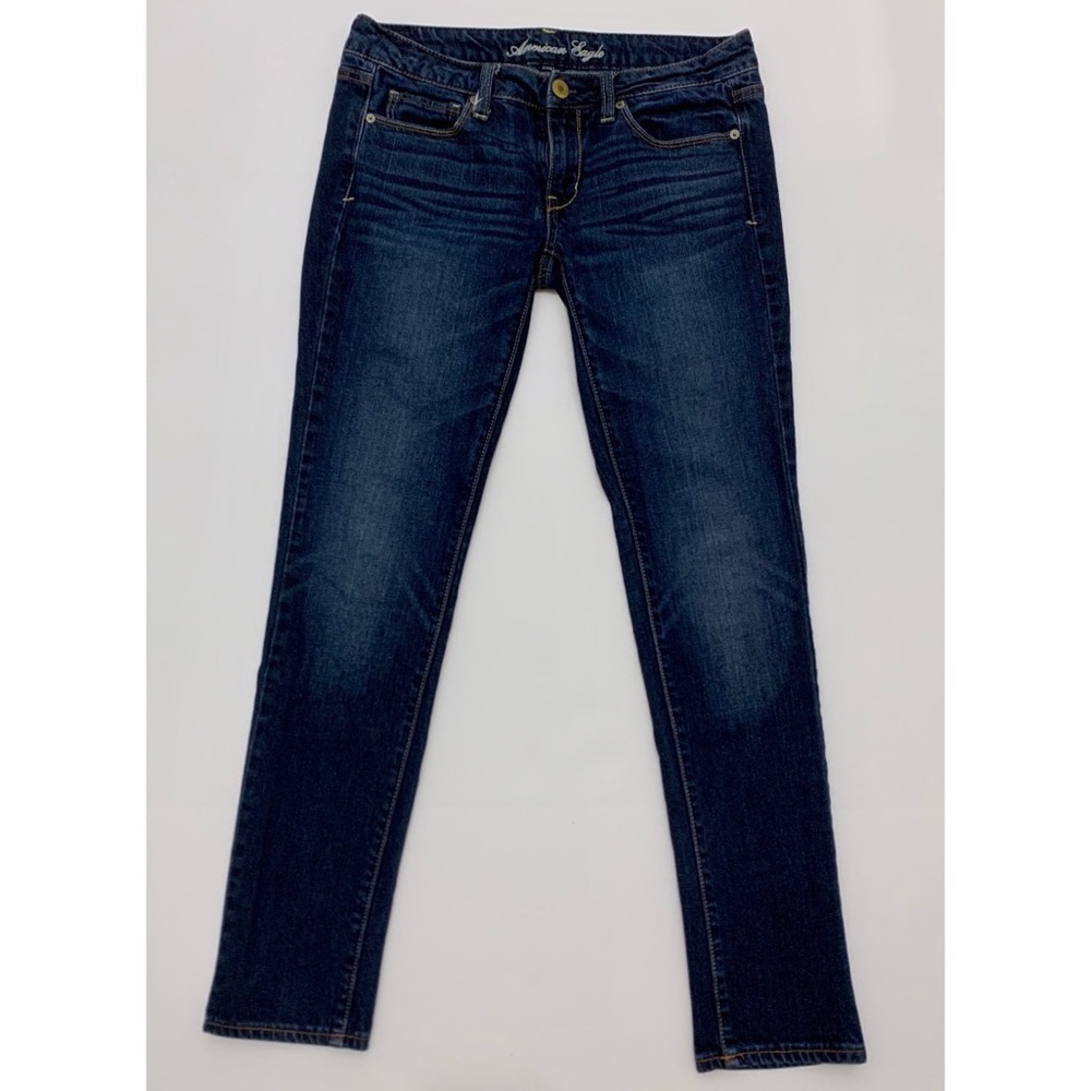 AEO Stretch Skinny Jeans 6 Blue